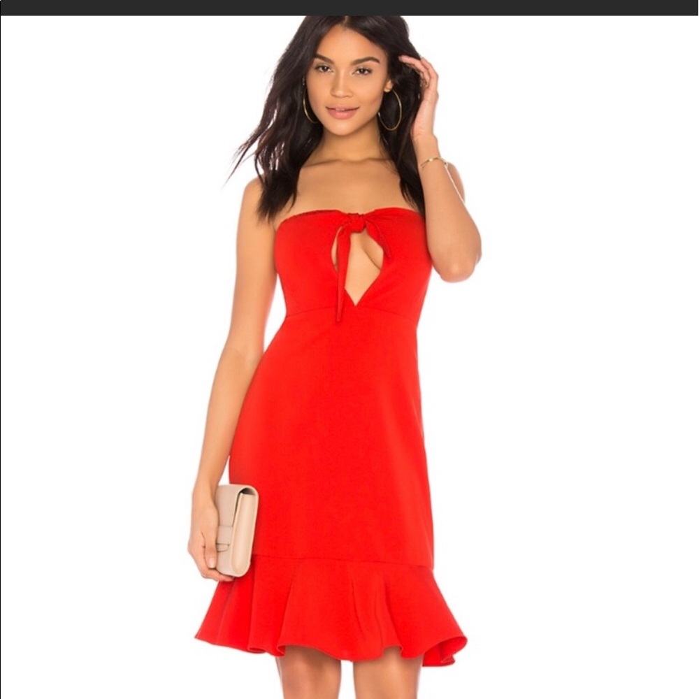 Endless Rose Strapless red dress